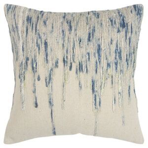 Rizzy Home - 20"x20" Oversize Square Throw Pillow Blue - Rizzy  Blue